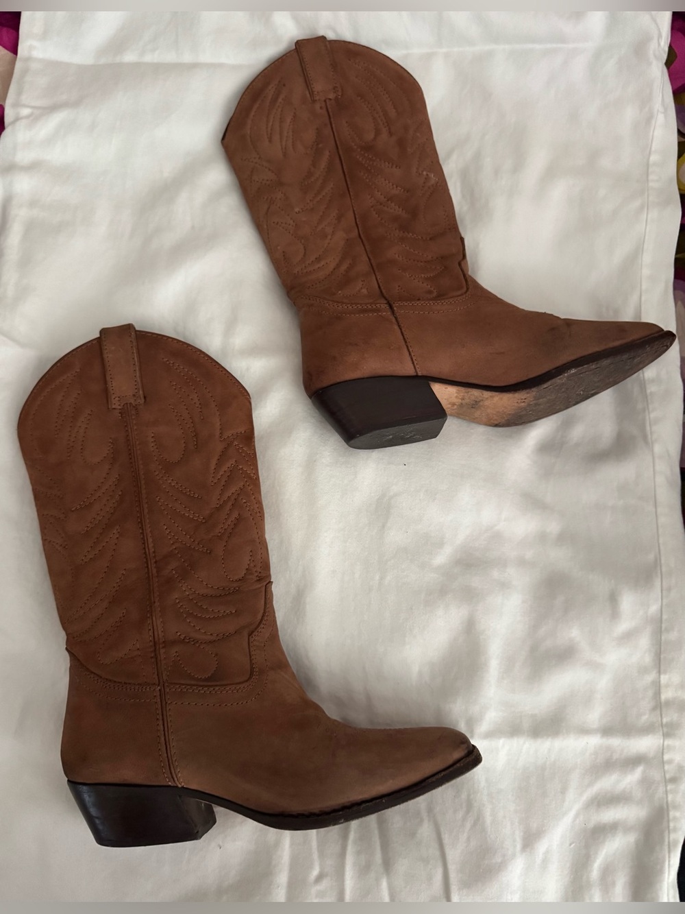 Brown Western Cowboy Boots - Women - Picture 3 of 10
